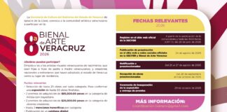 Emite SECVER convocatoria para participar en la Bienal de Arte Veracruz 2026