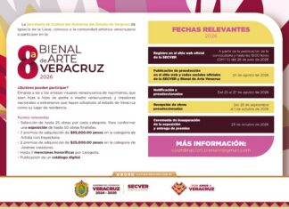 Emite SECVER convocatoria para participar en la Bienal de Arte Veracruz 2026