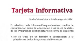 Secretaría de Bienestar niega hackeo a programas sociales; reconoce acceso no autorizado con credenciales comprometidas