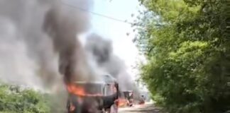 FNLS quema camiones en la Huasteca para luego huir a Hidalgo