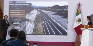 Presidenta Sheinbaum informa de obras para prevenir inundaciones en casi todos los municipios.