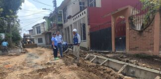 Realiza Daniela Griego recorrido de supervisión de obras.