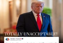 Trump rechaza respuesta de Irán a propuesta de paz y la califica de “totalmente inaceptable”
