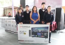 Transformando la Educación entrega más de mil pantallas a telesecundarias de la Región Capital