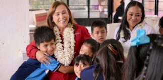 Desde Magdalena, Rocío Nahle refrenda compromiso con la niñez veracruzana.