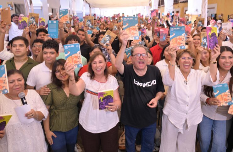 Rocío Nahle y Paco Ignacio Taibo II ponen en marcha Veracruz Lee.