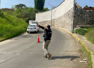 #Xalapa: Riesgo de colapso en muro de contención de acceso alterno a Las Fuentes.