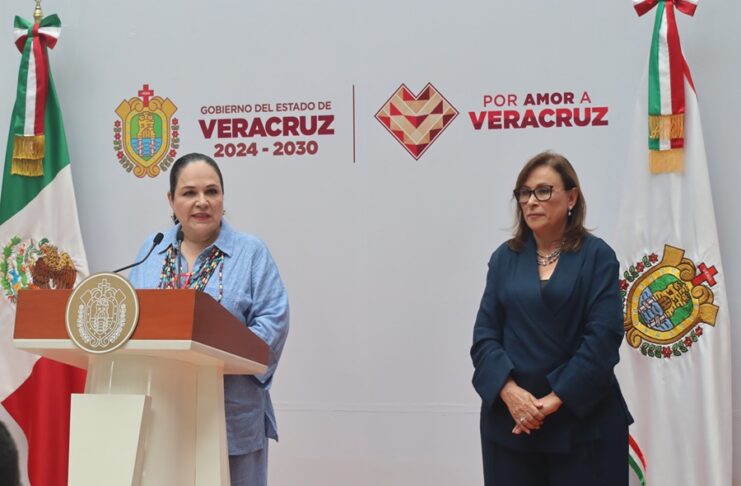 En apoyo al campo veracruzano, el Gobierno de México liberó el 11 de mayo a 3,418 mujeres productoras y pequeños productores de sus adeudos con FND