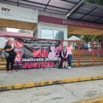 Madres de familia exigen justicia por maltrato infantil en primaria de El Higo.