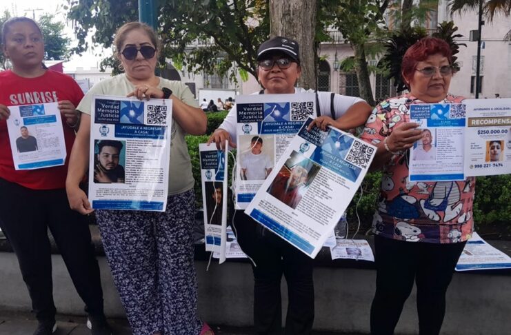 Madres de desaparecidos en Quintana Roo realiza búsqueda en Veracruz.