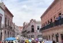 Miles marchan en Zacatecas contra represión a campesinos