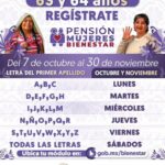 Arrancó pago de pensiones de Bienestar para el tercer bimestre.
