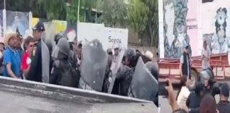 Reprimen protesta de cempesinos en Zacatecas; denuncian detención de estudiantes de la UAZ