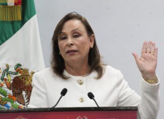 Condena Rocío Nahle protestas violentas en el norte de Veracruz; el gobierno está abierto al diálogo,