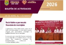 Veracruz fortalece infraestructura, finanzas municipales y desarrollo social con agenda exhaustiva encabezada por Rocío Nahle