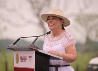 Los chinantecos también son veracruzanos: Rocío Nahle arranca obras carreteras en Tierra Blanca