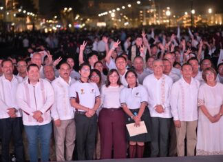 Gobernadora inaugura el VII Encuentro Nacional Cívico de la DGETI .