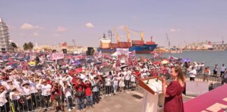 Gobernadora Rocío Nahle convoca a cerrar filas en defensa de la democracia, la soberanía y los avances de la transformación
