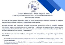 Controladores aéreos emplazan a huelga en México; denuncian rezago salarial y plazas sin asignar