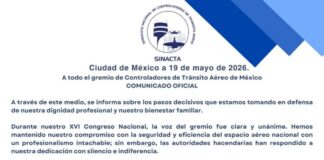Controladores aéreos emplazan a huelga en México; denuncian rezago salarial y plazas sin asignar
