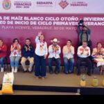 Desde Playa Vicente, Rocío Nahle anuncia que Veracruz triplicó apoyo al maíz y alcanzó cobertura para 60 mil hectáreas