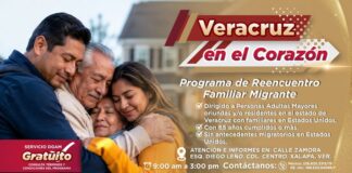 Promueve SEGOB reunificación familiar mediante Veracruz en el Corazón