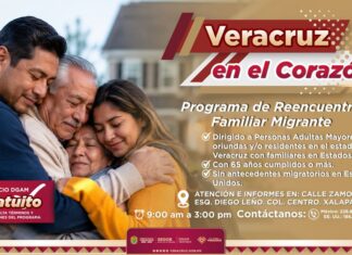 Promueve SEGOB reunificación familiar mediante Veracruz en el Corazón