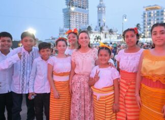 Rocío Nahle celebra otra noche de alegría, ritmo y danzas en Yolpaki 2026