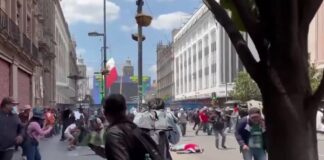 Choques entre la CNTE y policías capitalinos durante protestas en el Centro de CDMX