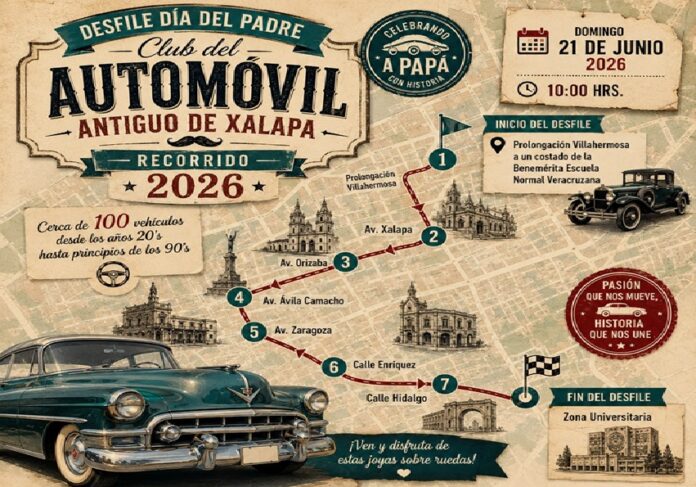 Desfile de autos antiguos 21 de junio