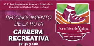 El próximo domingo, reconocimiento de la ruta para la Primera Carrera Atlética “Por el bien de Xalapa”