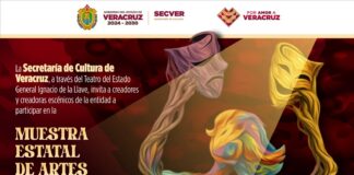 Convoca SECVER a participar en la Muestra Estatal de Artes Escénicas Veracruz.