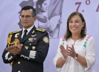 Reconoce Rocío Nahle a la Guardia Nacional por siete años de servicio a Veracruz.