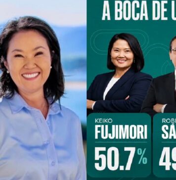 Keiko Fujimori se perfila como presidenta de Perú tras imponerse en competida elección