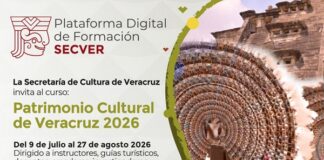 Invita la SECVER al curso virtual Patrimonio Cultural Veracruzano