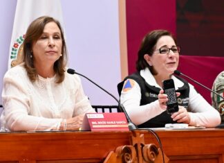 Rocío Nahle confirma alerta roja en zona Olmeca de Veracruz por lluvias extremas; Llega Laura Velázquez de protección civil Federal