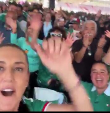 ¿Desde donde vio la inauguración del mundial la Presidenta Claudia Sheinbaum?