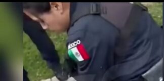 #Video: Policía de San Andrés Cholula es exhibida violentando a una madre frente a sus aterrorizados hijos.