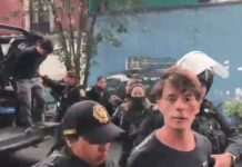 Anarquistas del bloque negro que agredieron a policías mujeres son desenmascarados.