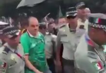 #Video: Reclaman que la Guardia Nacional reprima a Madres buscadoras y escolte a Cuauhtémoc Blanco