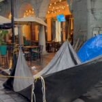 CNTE levanta plantón en el Centro Histórico de CDMX y repliega a sus bases.