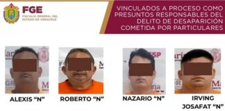 Vinculan a proceso a ocho presuntos secuestradores en Boca del Río.