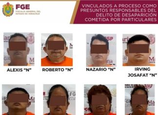 Vinculan a proceso a ocho presuntos secuestradores en Boca del Río.