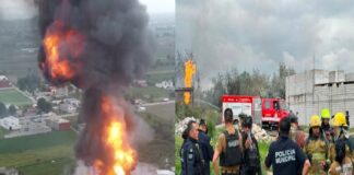 Explosión e incendio de tres pipas de gas dejan lesionados y emergencia en Tepeaca