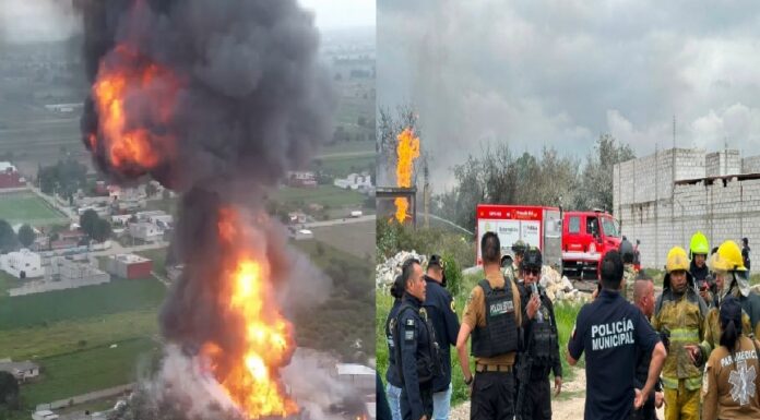 Explosión e incendio de tres pipas de gas dejan lesionados y emergencia en Tepeaca