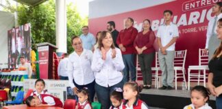 Ninguna escuela quedará fuera del programa de mobiliario: Rocío Nahle García