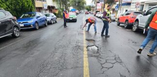#Xalapa: Rehabilita Ayuntamiento pavimento asfáltico en avenidas principales