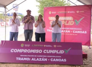 Cumplen Claudia Sheinbaum y Rocío Nahle compromiso con la carretera federal 127