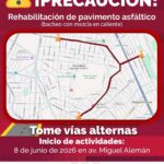 Iniciará Ayuntamiento rehabilitación de pavimento asfáltico en avenida Miguel Alemán