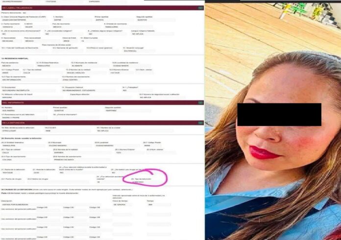 Acta de defuncion Estrellita